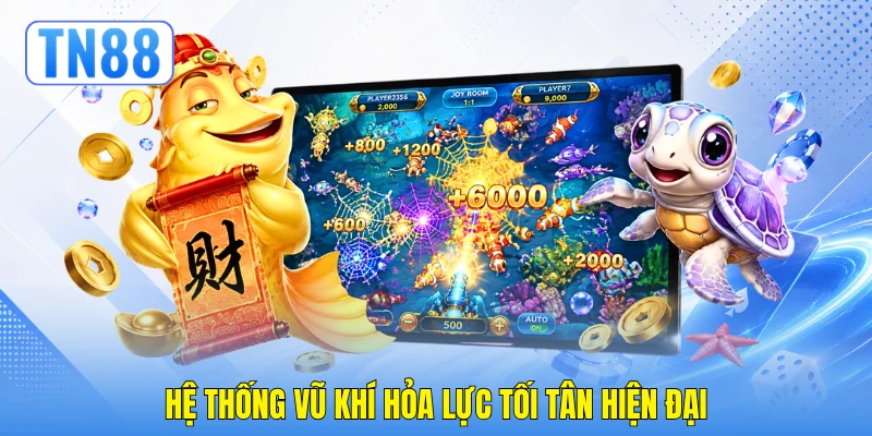 Bắn Cá Tiểu Tiên Cá - Kỹ Nghệ Đột Phá Điểm Thưởng TN88 3 Hệ thống vũ khí hỏa lực tối tân hiện đại
